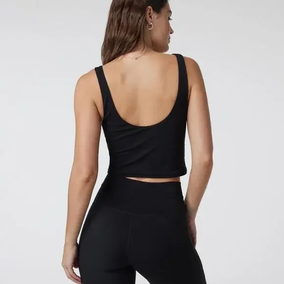 New Vuori Daily Crop Black Tank Top Women’s Small - Picture 9 of 9